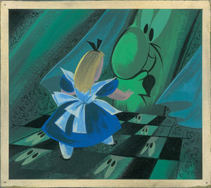 Lot #762 Mary Blair concept painting from  Alice