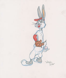 Lot #816 Bugs Bunny drawing by Virgil Ross