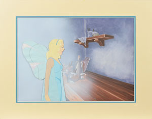 Lot #734 Blue Fairy production cel from Pinocchio - Image 1