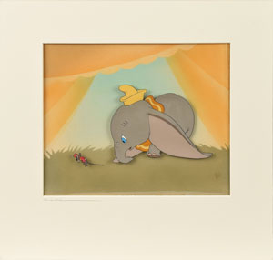 Lot #744 Dumbo and Timothy Mouse production cel from  Dumbo