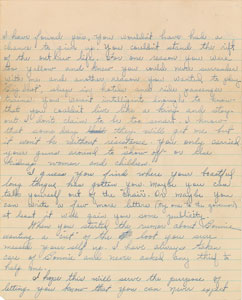 Lot #2032 Bonnie Parker and Clyde Barrow Autograph Letter Signed - Image 3
