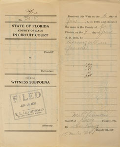 Lot #2102 Al Capone Signed Document - Image 2