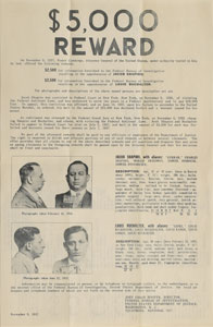Lot #2109 Jacob Shapiro and Louis Buchalter Wanted Poster - Image 1