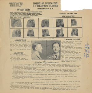 Lot #2108 Dutch Schultz Wanted Poster - Image 1