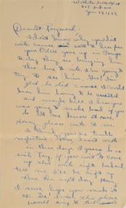 Lot #2030 Raymond Hamilton's Girlfriend Mary Pitts Letter to Him and Original Vintage Mug Shot Photograph - Image 1