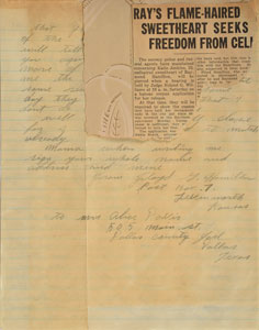 Lot #2034 Floyd Hamilton 1935 Autograph Letter Signed - Image 3
