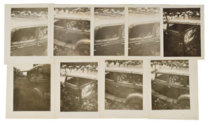 Lot #2054 Bonnie and Clyde Collection of (9) Original Vintage Death Car Photographs - Image 1