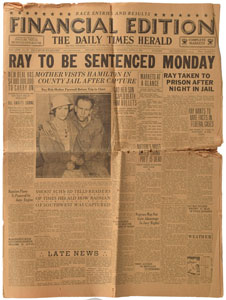 Lot #2035 Raymond Hamilton Newspaper and Pair of Statements - Image 1