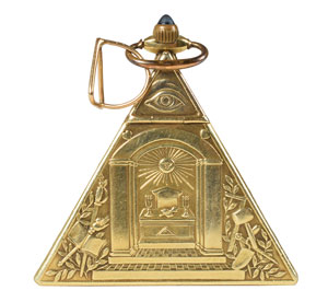 Lot #2128 Meyer Lansky Personally Gifted Masonic Hiram Watch - Image 2