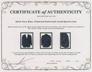 Lot #2124 Meyer Lansky's Navy Blue Sports Coat - Image 5