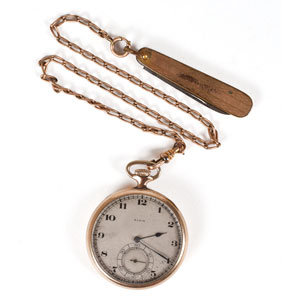Lot #2106 Fred Burke's Elgin Pocket Watch - Image 1