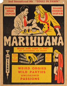 Lot #2097  Marihuana Movie Window Card Poster
