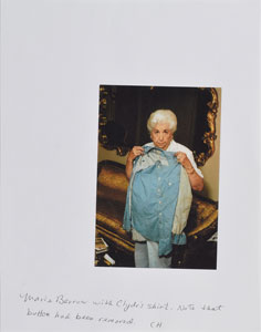 Lot #2063 Clyde Barrow's Death Shirt Button - Image 5