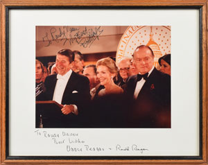 Lot #160 Ronald and Nancy Reagan and Bob Hope