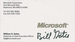 Lot #280 Bill Gates - Image 1