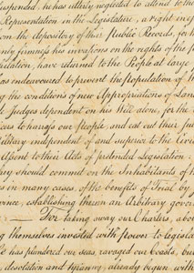 Lot #53  Declaration of Independence Force Print - Image 2