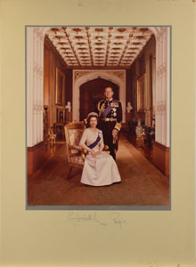 Lot #239  Queen Elizabeth II and Prince Philip