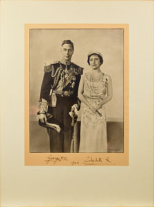 Lot #229  King George VI and Queen Elizabeth - Image 1