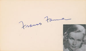 Lot #733 Frances Farmer - Image 1