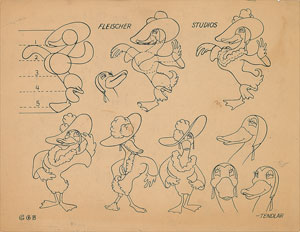 Lot #446 Character model sheets from Chicken a la King - Image 4