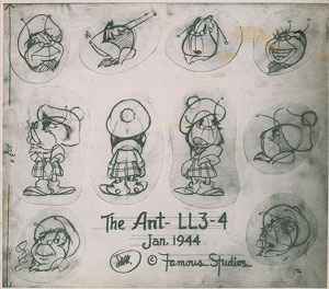 Lot #459 Character model sheets from It's Nifty to Be Thrifty - Image 2