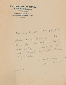 Lot #489 James Joyce - Image 1