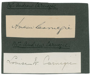 Lot #269 Andrew Carnegie