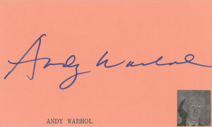 Lot #437 Andy Warhol