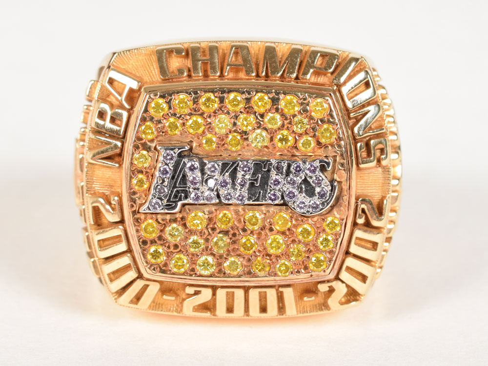 Kobe Bryant 2002 Championship Ring and Photo