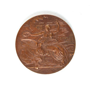 Lot #3006  Athens 1896 Summer Olympics Bronze Participation Medal - Image 1
