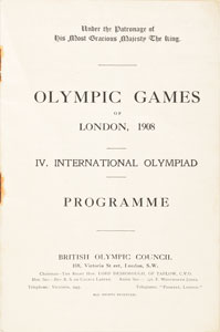 Lot #3036  London 1908 Summer Olympics Program: July 24th Marathon - Image 2