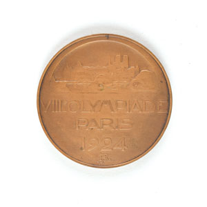 Lot #3047  Paris 1924 Summer Olympics Bronze Participation Medal - Image 2