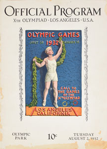 Lot #3068  Los Angeles 1932 Summer Olympics Set of (7) Daily Programs - Image 2