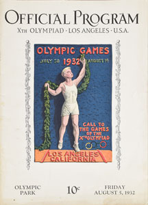 Lot #3068  Los Angeles 1932 Summer Olympics Set of (7) Daily Programs - Image 4