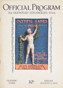 Lot #3068  Los Angeles 1932 Summer Olympics Set of (7) Daily Programs - Image 5