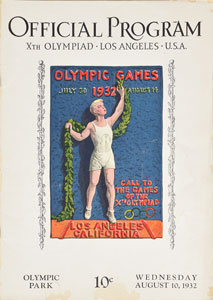 Lot #3068  Los Angeles 1932 Summer Olympics Set of (7) Daily Programs - Image 7