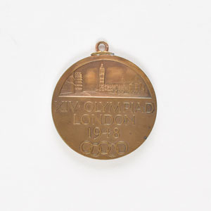 Lot #3092  London 1948 Summer Olympics Participation Medal - Image 2