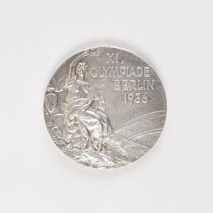 Lot #3080  Berlin 1936 Summer Olympics Silver Winner's Medal - Image 1