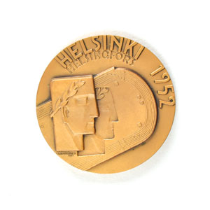 Lot #3098  Helsinki 1952 Summer Olympics Participation Medal - Image 2