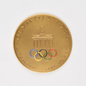 Lot #3083  Berlin 1936 Summer Olympics Automobile Medal - Image 1