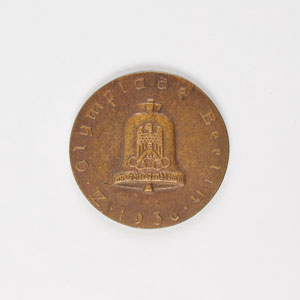 Lot #3084  Berlin 1936 Summer Olympics RAD Cycling Medal - Image 1