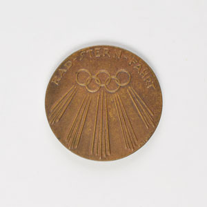 Lot #3084  Berlin 1936 Summer Olympics RAD Cycling Medal - Image 2