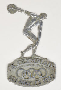 Lot #3071  Los Angeles 1932 Summer Olympics Set of (4) Radiator Toppers - Image 4