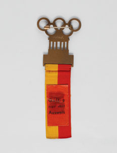 Lot #3082  Berlin 1936 Summer Olympics Press Badge - Image 2