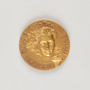 Lot #3101  Cortina 1956 Winter Olympics Gold Winner’s Medal - Image 1