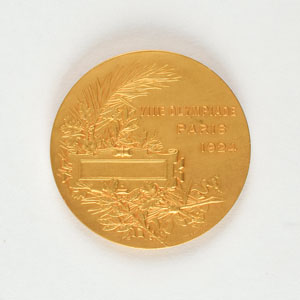 Lot #3049  Paris 1924 Summer Olympics Gilt Official Commemorative Medal - Image 2
