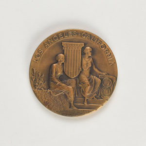 Lot #3064  Los Angeles 1932 Summer Olympics Bronze Participation Medal - Image 1