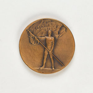 Lot #3064  Los Angeles 1932 Summer Olympics Bronze Participation Medal - Image 2