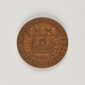 Lot #3130  Innsbruck 1964 Winter Olympics Bronze Participation Medal - Image 1