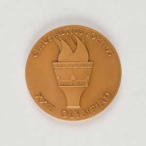 Lot #3162  Los Angeles 1984 Summer Olympics Bronze Participation Medal - Image 1